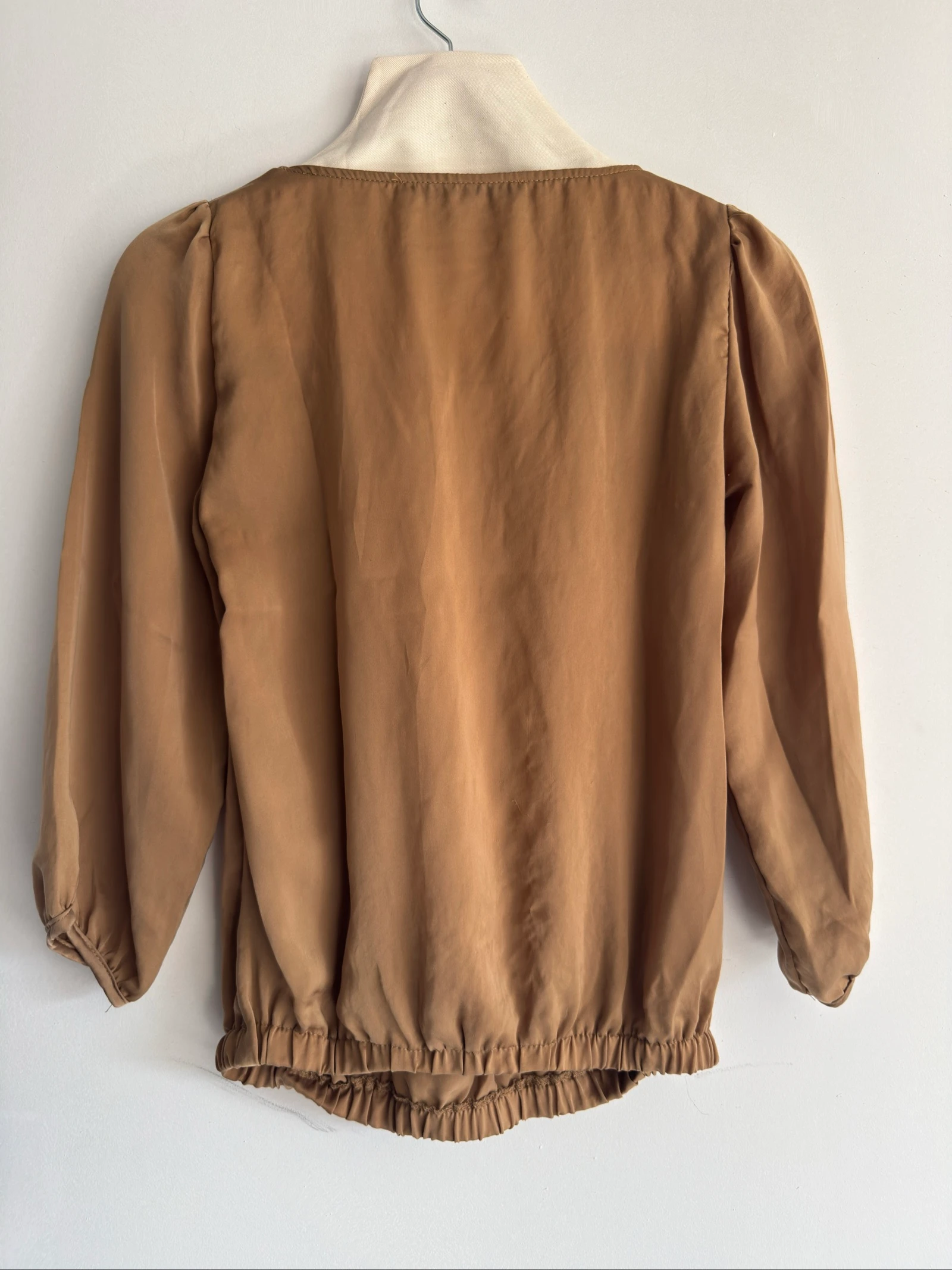 Vloeiende Zara blouse camel - Maat XS – photo 2